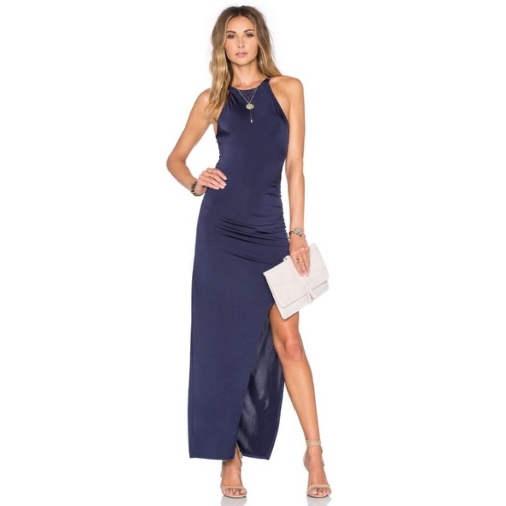 Lovers + Friends "Obsessed" Ruched Side Maxi Dress